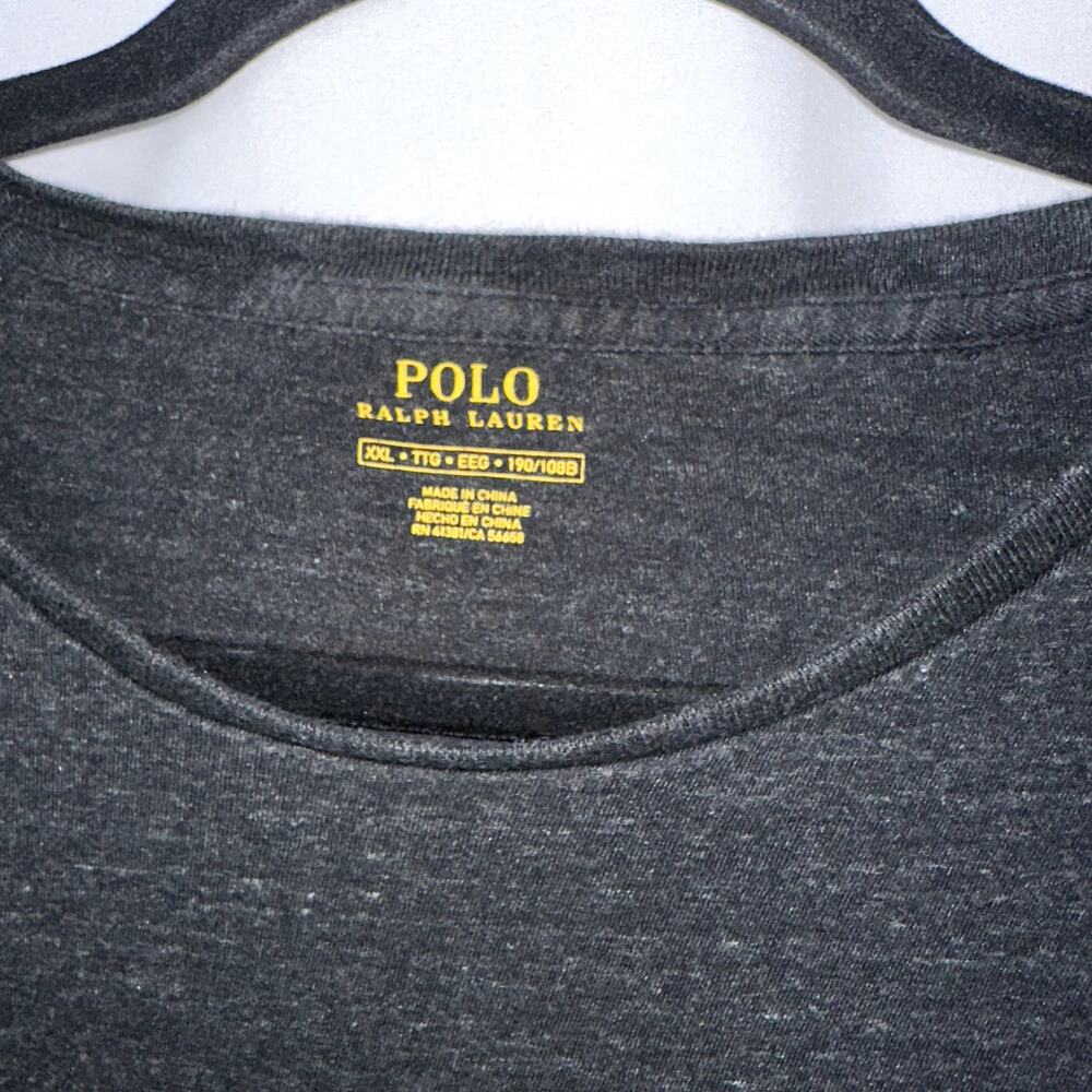 Polo Ralph Lauren Mens Size XXL Gray White Pony Heathered Short Sleeve T-Shirt - Picture 3 of 6